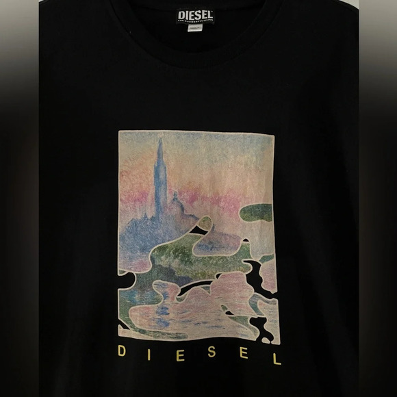 Diesel Men’s Crewneck T-Shirt - Picture 3 of 4